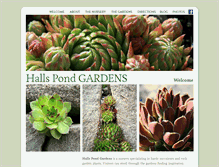 Tablet Screenshot of hallspondgardens.com